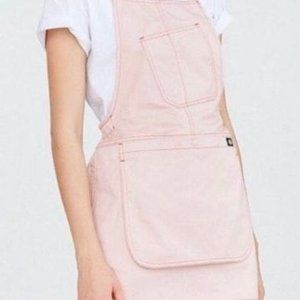 Urban outfitters dickies pale pink overall bib dress